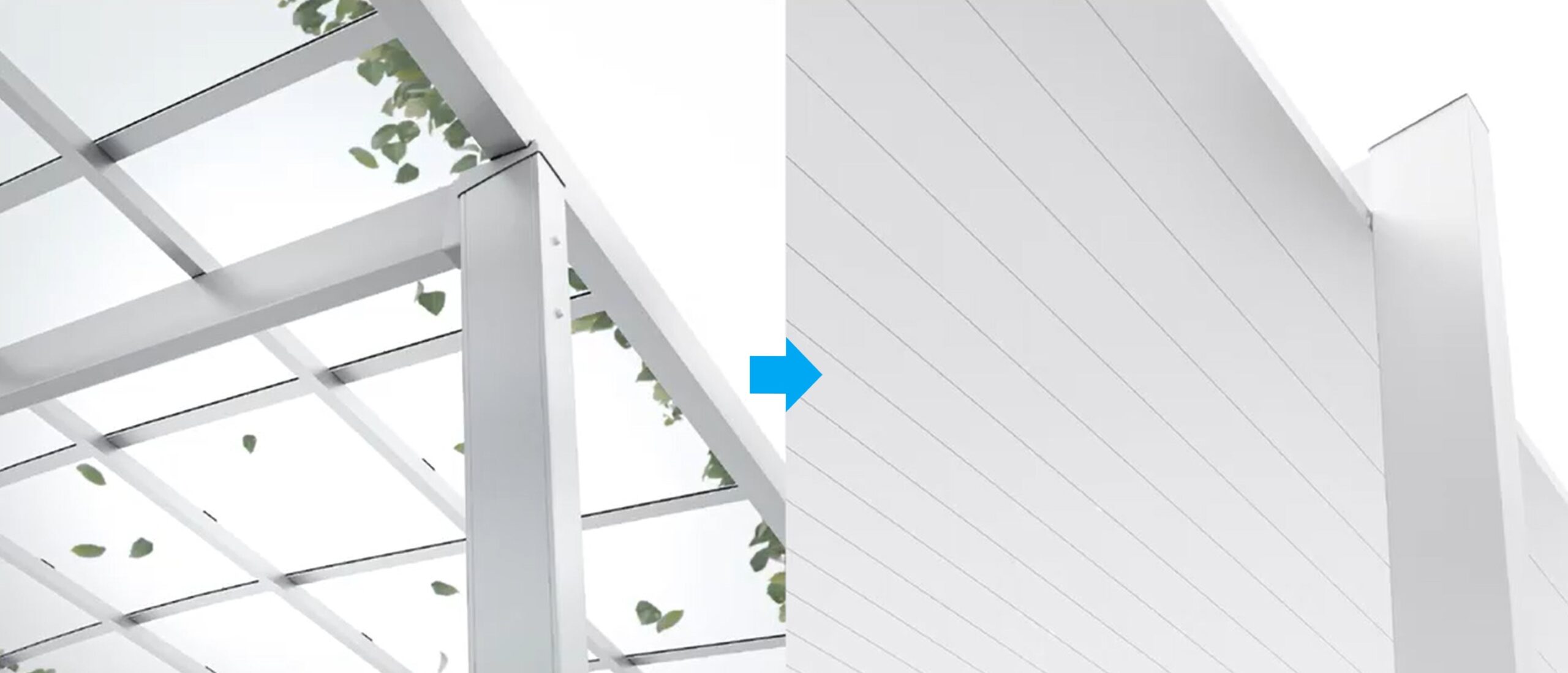 LIXIL　カーポート　外構　モダン　 おしゃれ　エクステリア　愛知・名古屋の外構専門店パートナーホームのエクステリア　製品一覧　カーポートSC　屋根の汚れや落ち葉も気にならない。|パートナーホーム