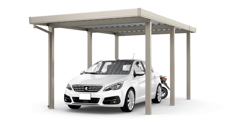 LIXIL　カーポート　外構　モダン　 おしゃれ　エクステリア　愛知・名古屋の外構専門店パートナーホームのエクステリア　製品一覧　カーポートSW　1台用　|パートナーホーム