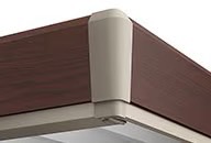 LIXIL　カーポート　外構　モダン　 おしゃれ　エクステリア　愛知・名古屋の外構専門店パートナーホームのエクステリア　製品一覧　カーポートST　4500　化粧枠　クリエダーク|パートナーホーム