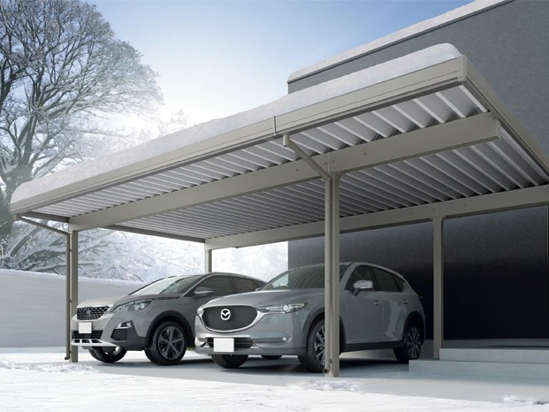 LIXIL　カーポートST【外構エクステリア商品】|LIXIL　カーポート　外構　モダン　 おしゃれ　エクステリア　愛知・名古屋の外構専門店パートナーホームのエクステリア　製品一覧　カーポートST　|パートナーホーム