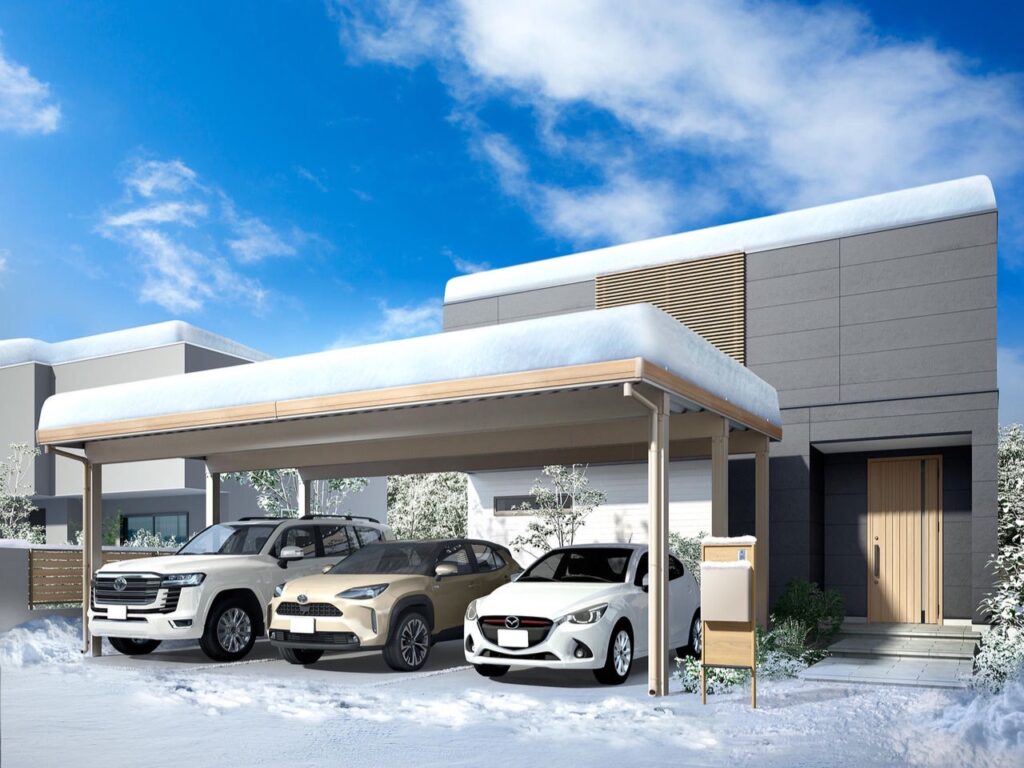 LIXIL　カーポートST　3000タイプ　3・4台用【外構エクステリア商品】LIXIL　カーポート　外構　モダン　 おしゃれ　エクステリア　愛知・名古屋の外構専門店パートナーホームのエクステリア　製品一覧　カーポートST　3000　|パートナーホーム