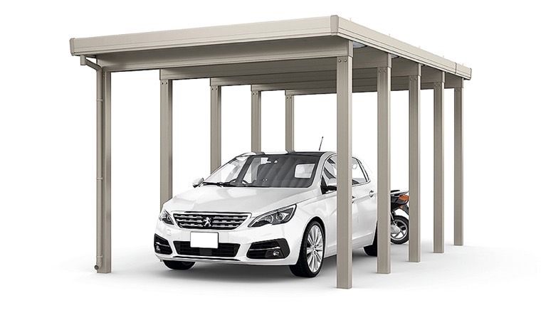 LIXIL　カーポート　外構　モダン　 おしゃれ　エクステリア　愛知・名古屋の外構専門店パートナーホームのエクステリア　製品一覧　カーポートST　6000　1台用　|パートナーホーム