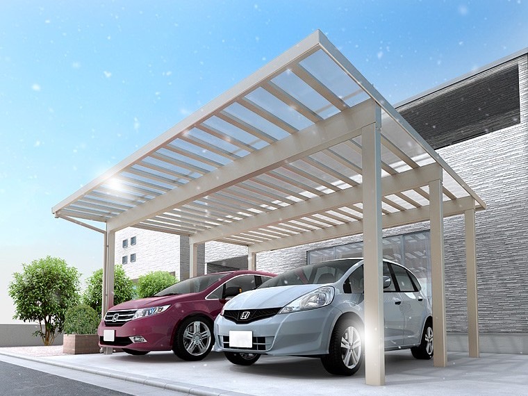 LIXIL　ソルディーポート【外構エクステリア商品】|LIXIL　カーポート　外構　モダン　 おしゃれ　エクステリア　愛知・名古屋の外構専門店パートナーホームのエクステリア　製品一覧　ソルディーポート　|パートナーホーム