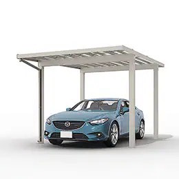 LIXIL　カーポート　外構　モダン　 おしゃれ　エクステリア　愛知・名古屋の外構専門店パートナーホームのエクステリア　製品一覧　ソルディーポート　サイズバリエーション　1500|パートナーホーム