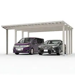 LIXIL　カーポート　外構　モダン　 おしゃれ　エクステリア　愛知・名古屋の外構専門店パートナーホームのエクステリア　製品一覧　ソルディーポートサイズバリエーション 4500|パートナーホーム