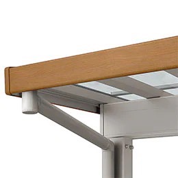 枠まわりカラー　クリエラスク +シャイングレー　LIXIL　カーポート　外構　モダン　 おしゃれ　エクステリア　愛知・名古屋の外構専門店パートナーホームのエクステリア　製品一覧　ソルディーポート　|パートナーホーム