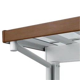 枠まわりカラー　クリエモカ +ナチュラルシルバー　LIXIL　カーポート　外構　モダン　 おしゃれ　エクステリア　愛知・名古屋の外構専門店パートナーホームのエクステリア　製品一覧　ソルディーポート　|パートナーホーム