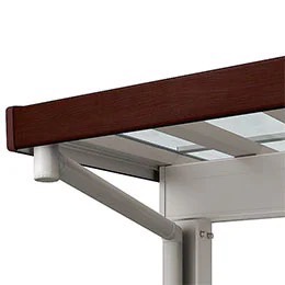 枠まわりカラー　クリエダーク +シャイングレー　LIXIL　カーポート　外構　モダン　 おしゃれ　エクステリア　愛知・名古屋の外構専門店パートナーホームのエクステリア　製品一覧　ソルディーポート　|パートナーホーム