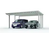 LIXIL　カーポート　外構　モダン　 おしゃれ　エクステリア　愛知・名古屋の外構専門店パートナーホームのエクステリア　製品一覧　ソルディーポート　3000　2台|パートナーホーム