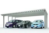 LIXIL　カーポート　外構　モダン　 おしゃれ　エクステリア　愛知・名古屋の外構専門店パートナーホームのエクステリア　製品一覧　ソルディーポート　3000　3台|パートナーホーム