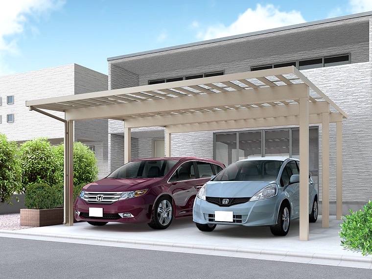 LIXIL　ソルディーポート　3000【外構エクステリア商品】|LIXIL　カーポート　外構　モダン　 おしゃれ　エクステリア　愛知・名古屋の外構専門店パートナーホームのエクステリア　製品一覧　ソルディーポート　3000　|パートナーホーム