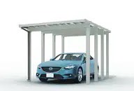 LIXIL　カーポート　外構　モダン　 おしゃれ　エクステリア　愛知・名古屋の外構専門店パートナーホームのエクステリア　製品一覧　ソルディーポート　4500　1台|パートナーホーム