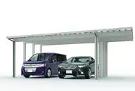 LIXIL　カーポート　外構　モダン　 おしゃれ　エクステリア　愛知・名古屋の外構専門店パートナーホームのエクステリア　製品一覧　ソルディーポート　4500　間口延長|パートナーホーム