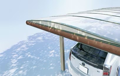 LIXIL　カーポート　外構　モダン　 おしゃれ　エクステリア　愛知・名古屋の外構専門店パートナーホームのエクステリア　製品一覧　フーゴ　屋根枠に意匠性をプラスしました。アルミ形材色もしくはラッピング形材色（木調色）からお選びいただけます。 ※フーゴFは2台用・3台用に設定|パートナーホーム