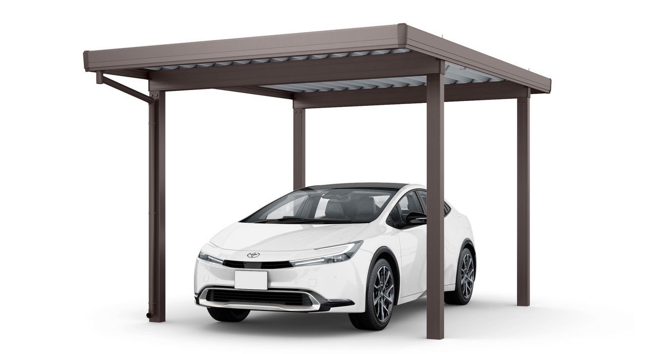 LIXIL　カーポート　外構　モダン　 おしゃれ　エクステリア　愛知・名古屋の外構専門店パートナーホームのエクステリア　製品一覧　カーポートST　3000　1台用　　|パートナーホーム