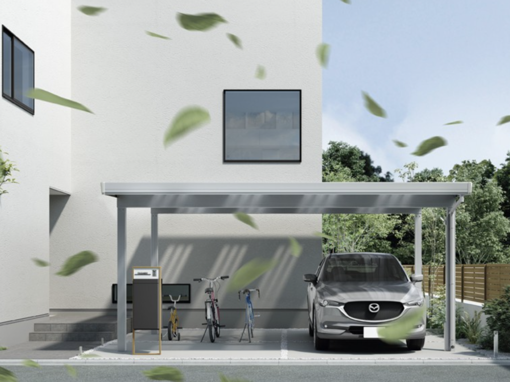 LIXIL　カーポートSW【外構エクステリア商品】LIXIL　カーポート　外構　モダン　 おしゃれ　エクステリア　愛知・名古屋の外構専門店パートナーホームのエクステリア　製品一覧　カーポートSW　|パートナーホーム