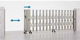 LIXIL　伸縮門扉　伸縮ゲート　外構　モダン　 おしゃれ　エクステリア　愛知・名古屋の外構専門店パートナーホームのエクステリア　製品一覧　アルシャインⅡ　片開き親子仕様|パートナーホーム