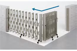 LIXIL　伸縮門扉　伸縮ゲート　外構　モダン　 おしゃれ　エクステリア　愛知・名古屋の外構専門店パートナーホームのエクステリア　製品一覧　アルシャインⅡ　角地タイプ片開き|パートナーホーム