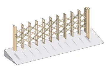 LIXIL　伸縮門扉　伸縮ゲート　外構　モダン　 おしゃれ　エクステリア　愛知・名古屋の外構専門店パートナーホームのエクステリア　製品一覧　伸縮門扉QA HG型　水勾配 キャスターもレールもないので、走行面が水平でなくてもOK。|パートナーホーム