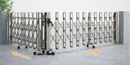 LIXIL　伸縮門扉　伸縮ゲート　外構　モダン　 おしゃれ　エクステリア　愛知・名古屋の外構専門店パートナーホームのエクステリア　製品一覧　カーゲート セレビューFシリーズ　両開き角地|パートナーホーム