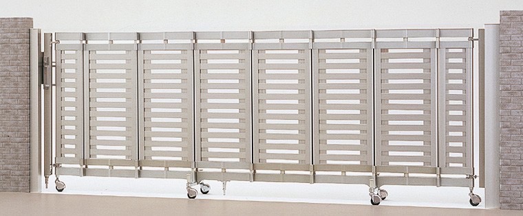 LIXIL　伸縮門扉　伸縮ゲート　外構　モダン　 おしゃれ　エクステリア　愛知・名古屋の外構専門店パートナーホームのエクステリア　製品一覧　シャレオ伸縮　ｼｬﾚｵ伸縮5型　ｼｬｲﾝｸﾞﾚｰ|パートナーホーム