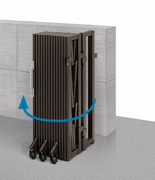 LIXIL　伸縮門扉　伸縮ゲート　外構　モダン　 おしゃれ　エクステリア　愛知・名古屋の外構専門店パートナーホームのエクステリア　製品一覧　グランシャイン　180°回転収納|パートナーホーム