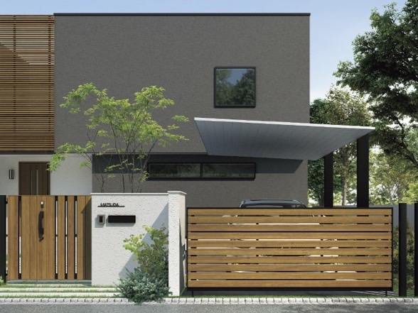 LIXIL　ワイドオーバードアS・オーバードアS　仕様【外構エクステリア商品】LIXIL　跳ね上げ門扉　オーバードア　外構　モダン　 おしゃれ　エクステリア　愛知・名古屋の外構専門店パートナーホームのエクステリア　製品一覧　ワイドオーバードアS・オーバードアS　|パートナーホーム