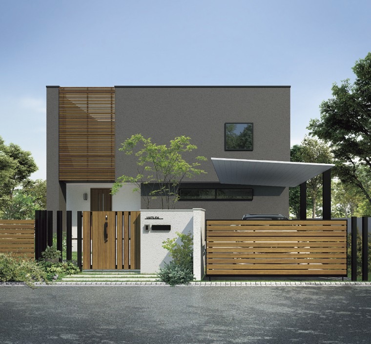 LIXIL　跳ね上げ門扉　オーバードア　外構　モダン　 おしゃれ　エクステリア　愛知・名古屋の外構専門店パートナーホームのエクステリア　製品一覧　ワイドオーバードアS・オーバードアS　|パートナーホーム