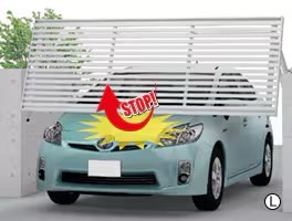 LIXIL　跳ね上げ門扉　オーバードア　外構　モダン　 おしゃれ　エクステリア　愛知・名古屋の外構専門店パートナーホームのエクステリア　製品一覧　ワイドオーバードアS・オーバードアS　|パートナーホーム