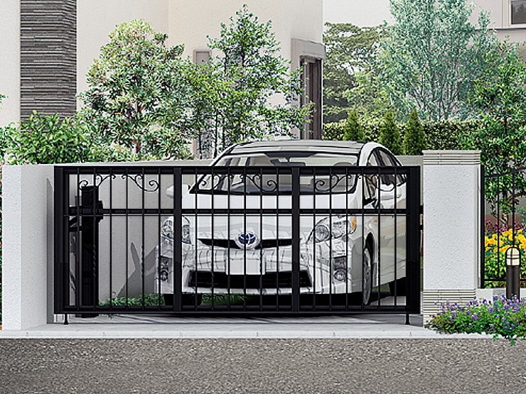 LIXIL　ワイドオーバードアS・オーバードアS　ラフィーネタイプ【外構エクステリア商品】サムネイル　LIXIL　跳ね上げ門扉　オーバードア　外構　モダン　 おしゃれ　エクステリア　愛知・名古屋の外構専門店パートナーホームのエクステリア　製品一覧　ワイドオーバードアS・オーバードアS　ラフィーネタイプ　|パートナーホーム