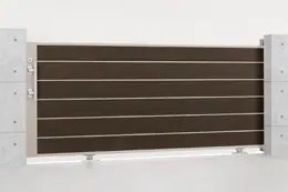 LIXIL　カーゲート　引戸　門扉　外構　モダン　 おしゃれ　エクステリア　愛知・名古屋の外構専門店パートナーホームのエクステリア　製品一覧　エススライド　エススライドD型 完全目隠しタイプの引戸です。|パートナーホーム