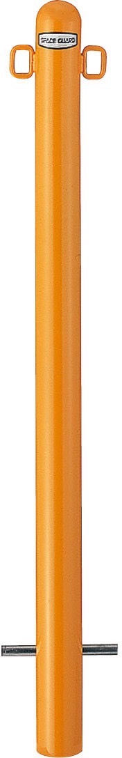 LIXIL スペースガード　ボラード　車止め　ポール　モダン　 おしゃれ　エクステリア　愛知・名古屋の外構専門店パートナーホームのエクステリア　製品一覧　スペースガード（車止め） ポールタイプ　R型　R60型・スチール製　固定式　両フック|パートナーホーム