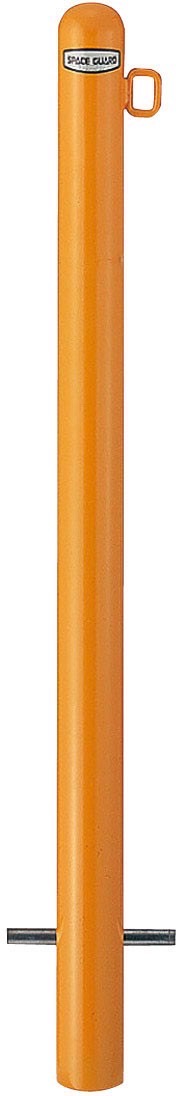 LIXIL スペースガード　ボラード　車止め　ポール　モダン　 おしゃれ　エクステリア　愛知・名古屋の外構専門店パートナーホームのエクステリア　製品一覧　スペースガード（車止め） ポールタイプ　R型　R60型・スチール製　固定式　片フック|パートナーホーム