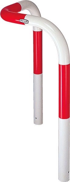 LIXIL スペースガード　ボラード　車止め　ポール　モダン　 おしゃれ　エクステリア　愛知・名古屋の外構専門店パートナーホームのエクステリア　製品一覧　スペースガード（車止め） 横タイプ　U60型　コーナータイプ　スチール|パートナーホーム