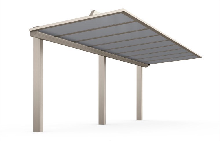 LIXIL　駐輪場　モダン　 おしゃれ　エクステリア　愛知・名古屋の外構専門店パートナーホームのエクステリア　製品一覧　ハイブリッドルーフ HBR-HA　シャイングレー|パートナーホーム