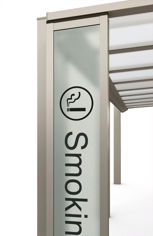 LIXIL　駐輪場　モダン　 おしゃれ　エクステリア　愛知・名古屋の外構専門店パートナーホームのエクステリア　製品一覧　ハイブリッドルーフ HBR-HA　ポリカサイン　シャイングレー|パートナーホーム