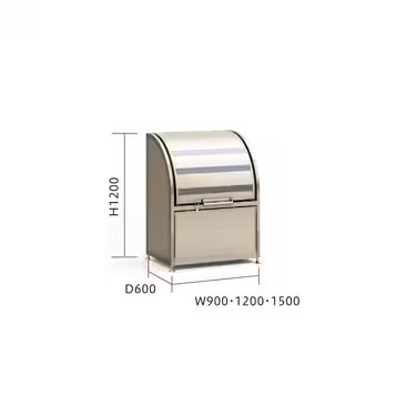 LIXIL　車庫まわり　ゴミ箱　ゴミ回収　モダン　 おしゃれ　エクステリア　愛知・名古屋の外構専門店パートナーホームのエクステリア　製品一覧　ゴミ収納庫　本体幅の違う3サイズをラインアップ。 小さなスペースにも置ける小型のタイプです。|パートナーホーム