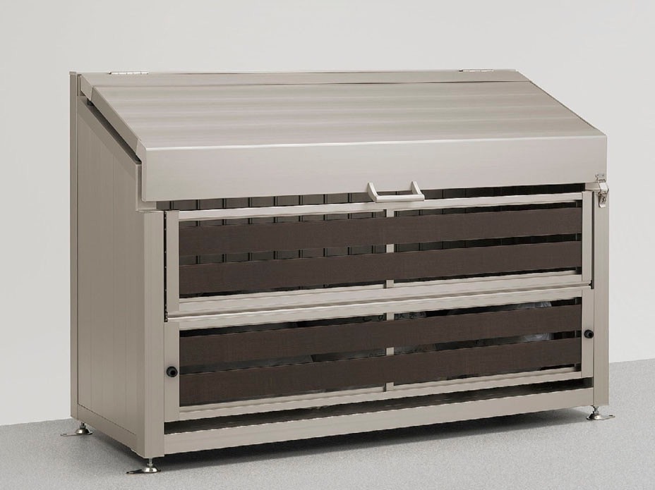 LIXIL　車庫まわり　ゴミ箱　ゴミ回収　モダン　 おしゃれ　エクステリア　愛知・名古屋の外構専門店パートナーホームのエクステリア　製品一覧　ゴミ収納庫　ダストック　ゴミ収納庫ダストック　SA型　　|パートナーホーム