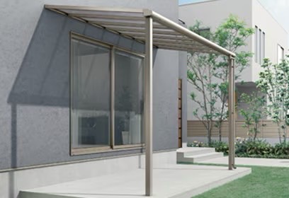 LIXIL　ガーデンスペース　サンルーム　軒下　縁側　　洗濯物　モダン　 おしゃれ　エクステリア　愛知・名古屋の外構専門店パートナーホームのエクステリア　製品一覧　テラスVS　サイズのバリエーションが豊富で、取付けられるオプションも豊富です|パートナーホーム