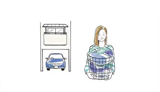 LIXIL　ガーデンスペース　サンルーム　軒下　縁側　　洗濯物　モダン　 おしゃれ　エクステリア　愛知・名古屋の外構専門店パートナーホームのエクステリア　製品一覧　スピーネ　2階・3階にもテラスがつけられる！|パートナーホーム