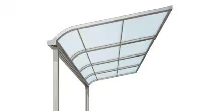 LIXIL　ガーデンスペース　サンルーム　軒下　縁側　　洗濯物　モダン　 おしゃれ　エクステリア　愛知・名古屋の外構専門店パートナーホームのエクステリア　製品一覧　スピーネ　R型 F型に比べて、雨・風の吹き込みに対し効果があります。ゆるやかなカーブで、どんな住宅デザインにもフィットします。|パートナーホーム