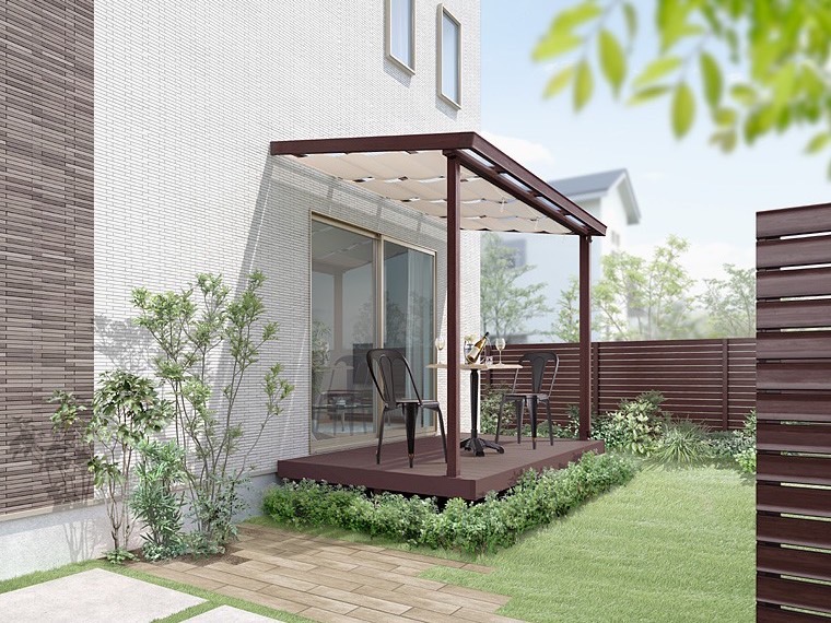 LIXIL　シュエット【外構エクステリア商品】|LIXIL　ガーデンスペース　サンルーム　軒下　縁側　　洗濯物　モダン　 おしゃれ　エクステリア　愛知・名古屋の外構専門店パートナーホームのエクステリア　製品一覧　シュエット　|パートナーホーム