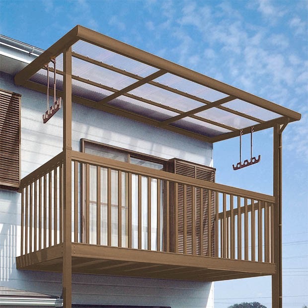 LIXIL　サンルーム　軒下　縁側　洗濯物　モダン　 おしゃれ　エクステリア　愛知・名古屋の外構専門店パートナーホームのエクステリア　製品一覧　ナーラ屋根　ブロンズ|パートナーホーム