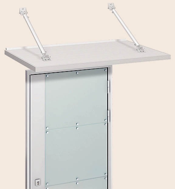 LIXIL　ひさし　軒下　縁側　モダン　 おしゃれ　エクステリア　愛知・名古屋の外構専門店パートナーホームのエクステリア　製品一覧　モダンアート　住宅の外観フォルムをくずさない、シャープなデザインです。 玄関まわりや窓まわりをモダンアートでトータルコーディネートできます。|パートナーホーム