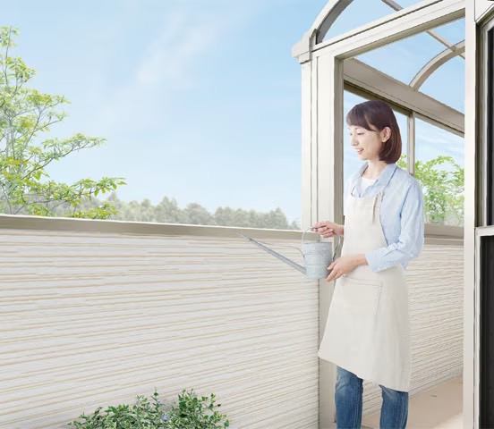 LIXIL　ひさし　軒下　縁側　モダン　 おしゃれ　エクステリア　愛知・名古屋の外構専門店パートナーホームのエクステリア　製品一覧　サニージュ　|パートナーホーム