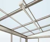 LIXIL　ひさし　軒下　縁側　モダン　 おしゃれ　エクステリア　愛知・名古屋の外構専門店パートナーホームのエクステリア　製品一覧　サニージュ　収納時|パートナーホーム