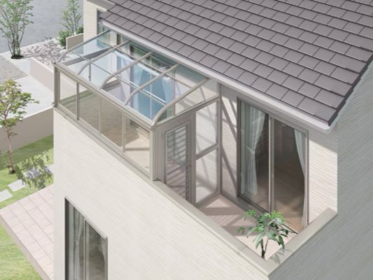 LIXIL　サニージュ　バリエーション【外構エクステリア商品】LIXIL　ひさし　軒下　縁側　モダン　 おしゃれ　エクステリア　愛知・名古屋の外構専門店パートナーホームのエクステリア　製品一覧　サニージュ　|パートナーホーム