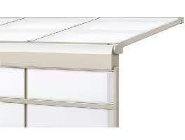 LIXIL　ひさし　軒下　縁側　ガーデンスペース　物置　洗濯　モダン　 おしゃれ　エクステリア　愛知・名古屋の外構専門店パートナーホームのエクステリア　製品一覧　スピーネストックヤード　F型|パートナーホーム