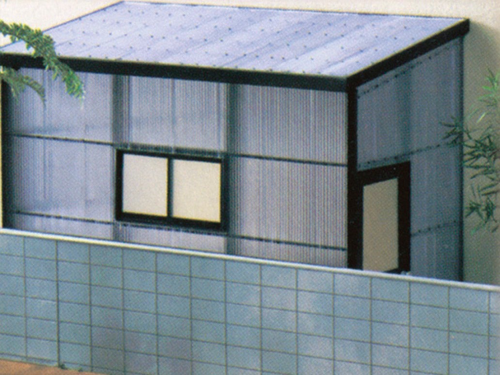 LIXIL　ひさし　軒下　縁側　ガーデンスペース　物置　洗濯　モダン　 おしゃれ　エクステリア　愛知・名古屋の外構専門店パートナーホームのエクステリア　製品一覧　囲い上手　|パートナーホーム