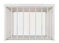 LIXIL　ひさし　軒下　縁側　ガーデンスペース　ガーデンルーム　ワンランク上　モダン　 おしゃれ　エクステリア　愛知・名古屋の外構専門店パートナーホームのエクステリア　製品一覧　ジーマ　ルームタイプ（内天井付き）|パートナーホーム